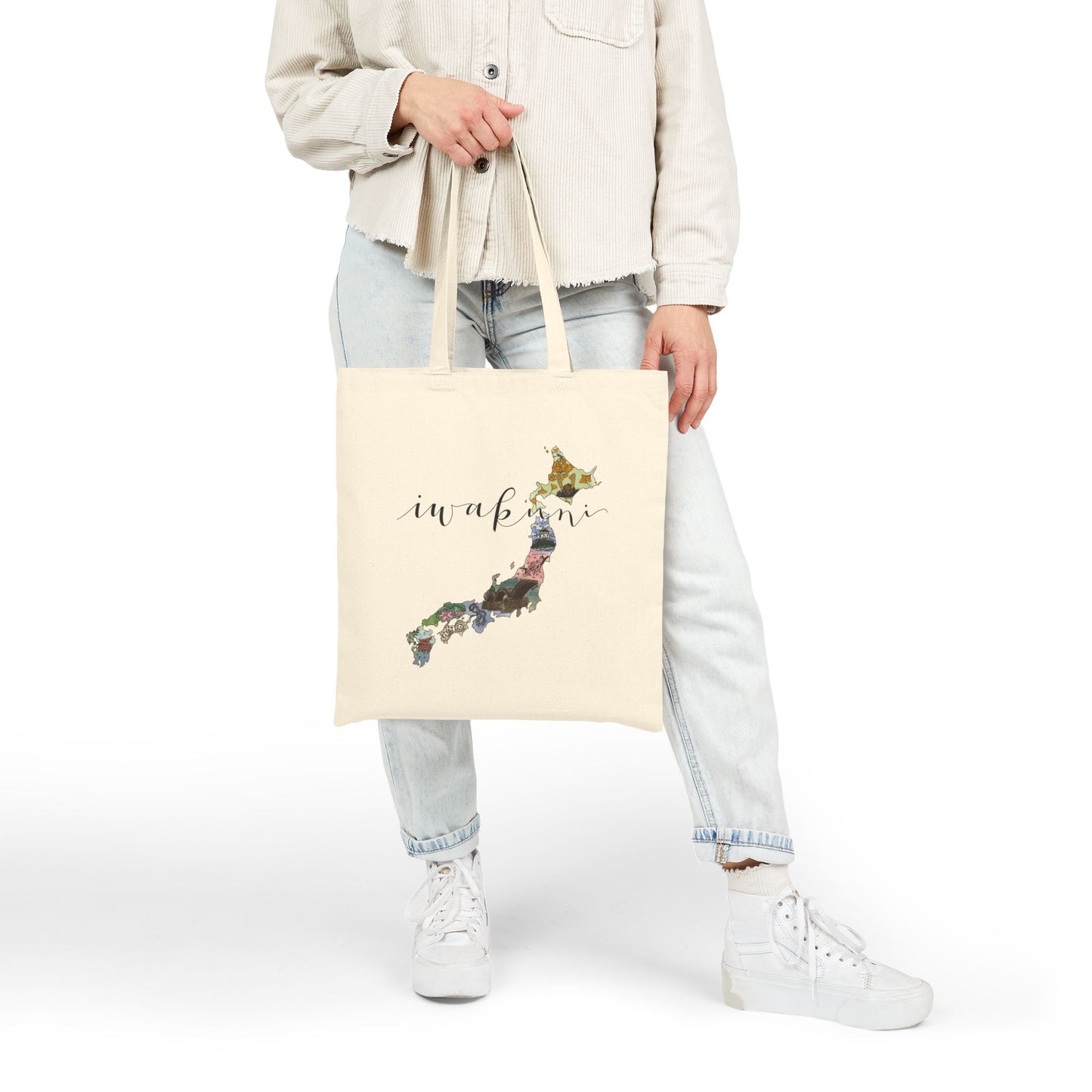 Iwakuni w/ Torii Gate- Cotton Canvas Tote Bag